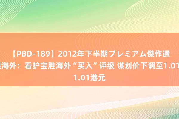 【PBD-189】2012年下半期プレミアム傑作選 交银海外：看护宝胜海外“买入”评级 谋划价下调至1.01港元